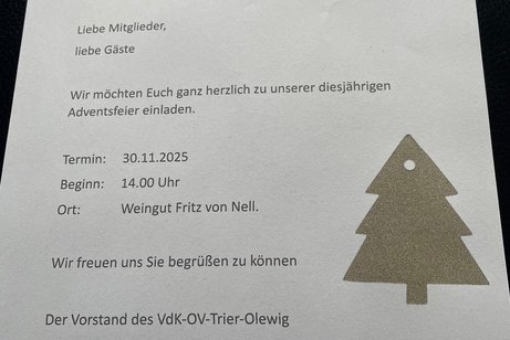 Adventsfeier am 1.Advent 2025