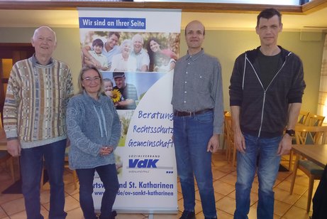 Teil des Vorstandteams mit Kathleen Ranft als neue Beisitzerin