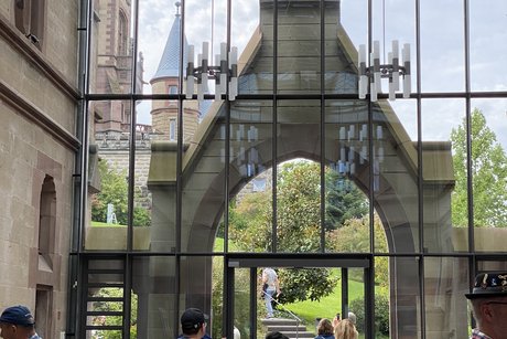 Eingangsbereich zum Schloss Drachenburg