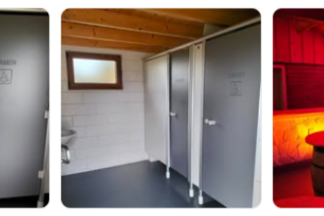 Innenansicht und Sanitäranlage