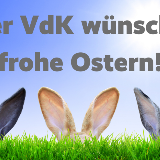 Ostergru&szlig; vom VdK mit Hasenohren
