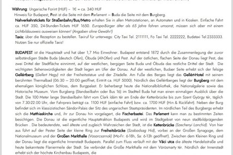 Tagesprogramm