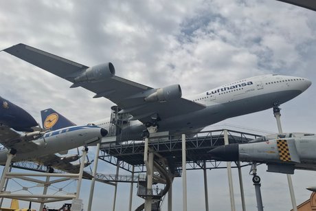 Bild eines Flugzeuges Der Lufthansa