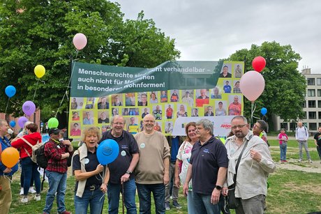 Treffen auf "Helmut Kohl Platz" in Mainz