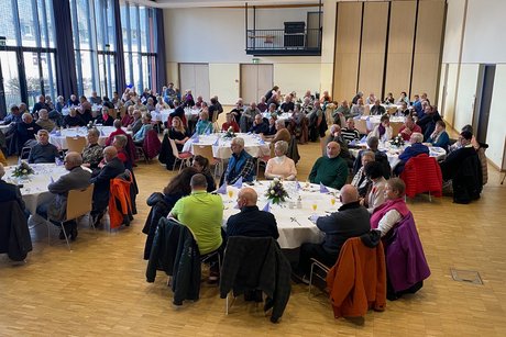 Blick zum Publikum des Ortsverbandstages in Prüm