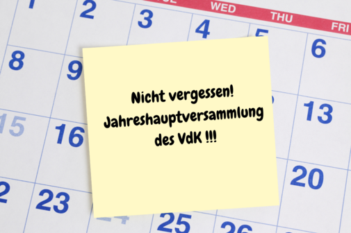 Nicht vergessen !!!Jahrehaupt Versamlung