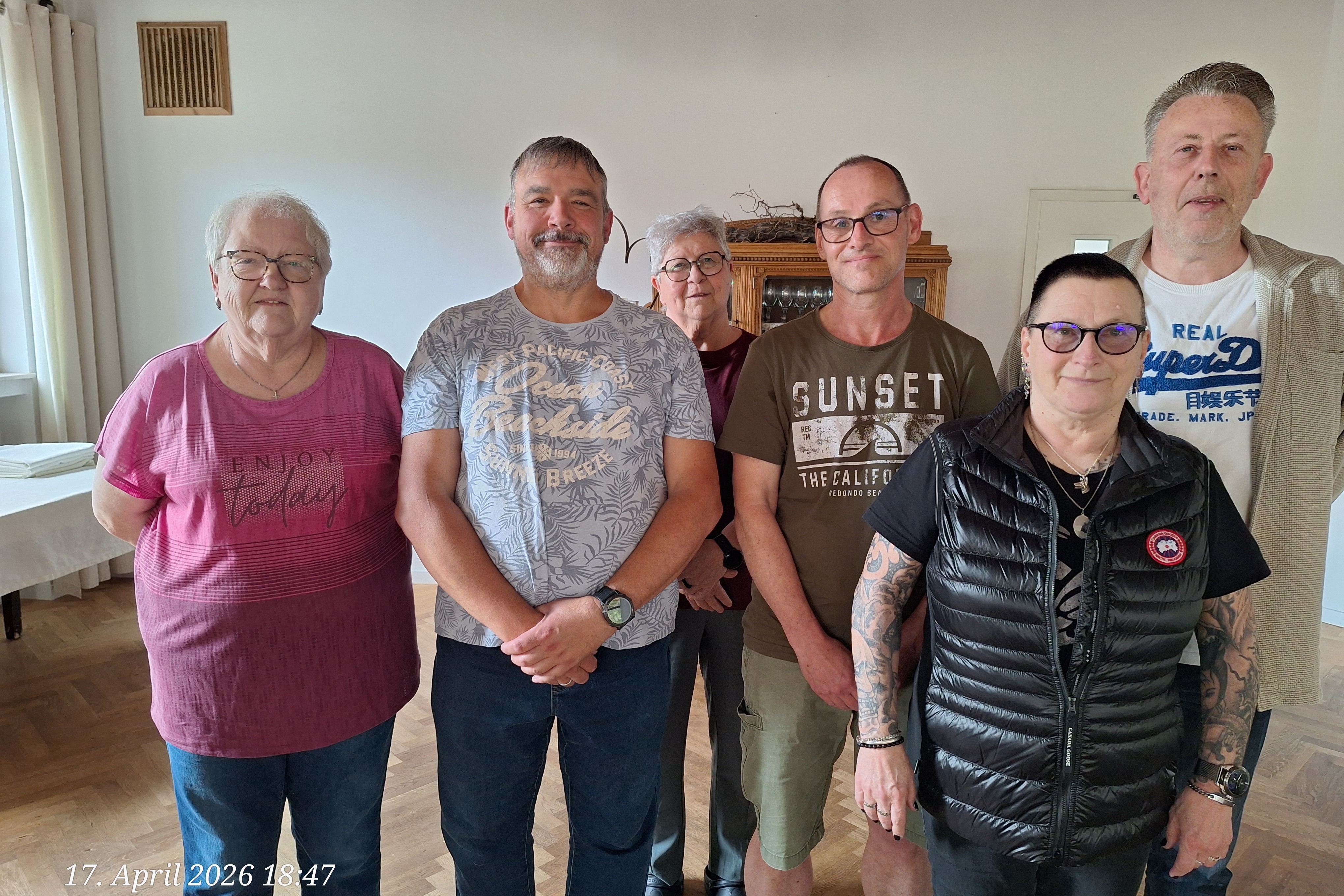v.l.n.r.: Ursula Hoffmann (Beisitzerin), Frank Poth (Kassierer), Martina Wolf-Heilmann (Beisitzerin), Udo Brucksch (2. Vorsitzender), Sigrid Pauly (Beisitzerin) und Robby Hofer (1. Vorsitzender
