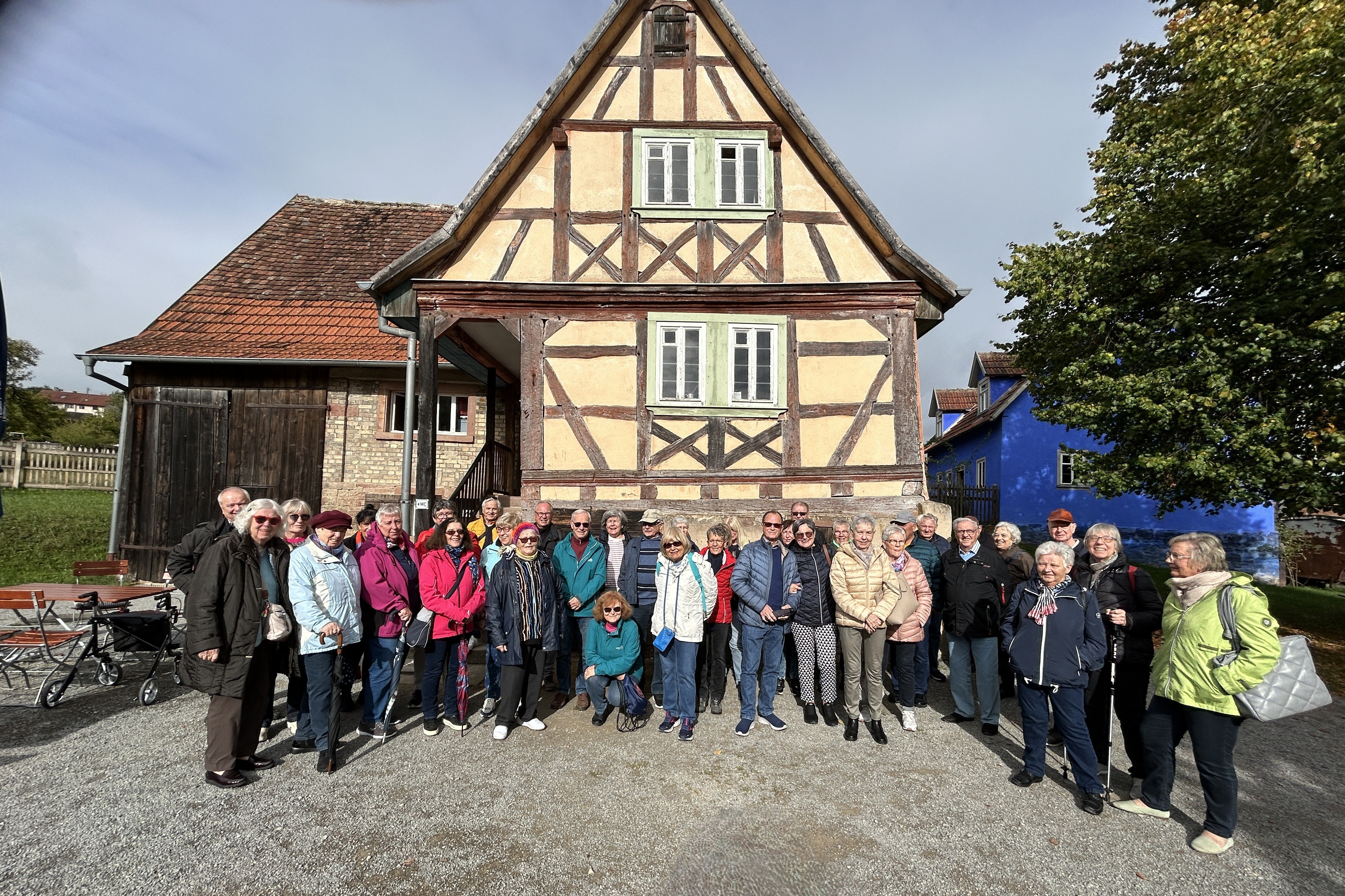 Gruppenfoto im Freilandmuseum Walldürn