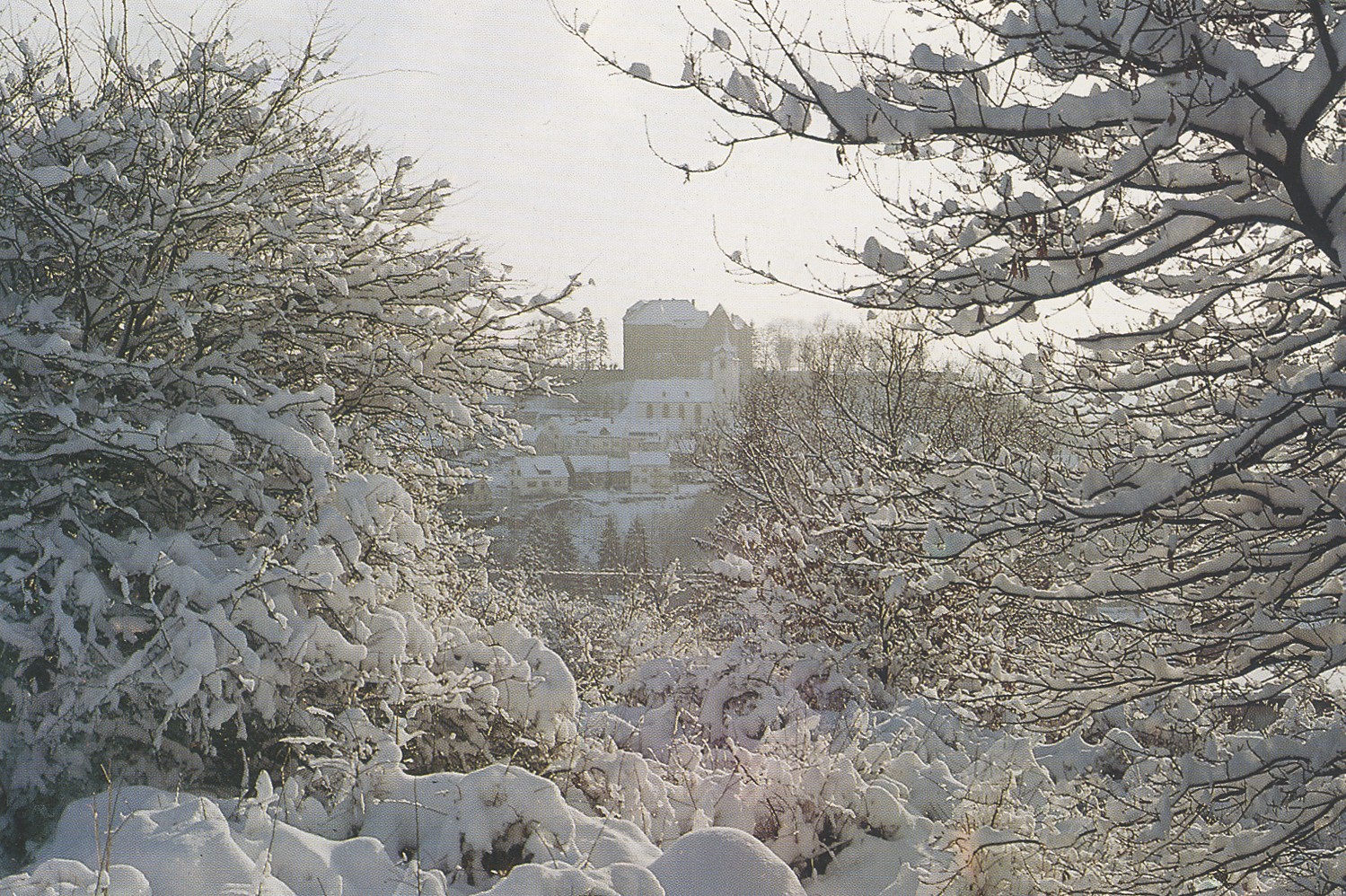 Winterbild - Westerburg mit Blick auf Schloss u. Oberstadt