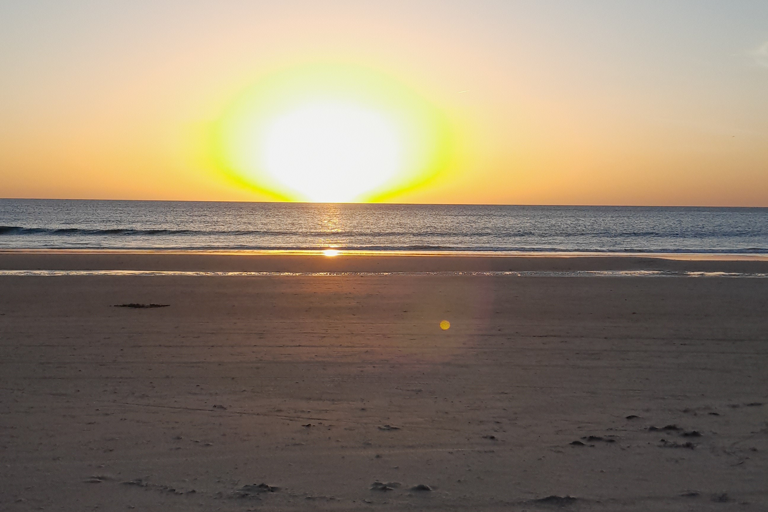 Urlaubsstimmung Sonnenuntergang am Meer