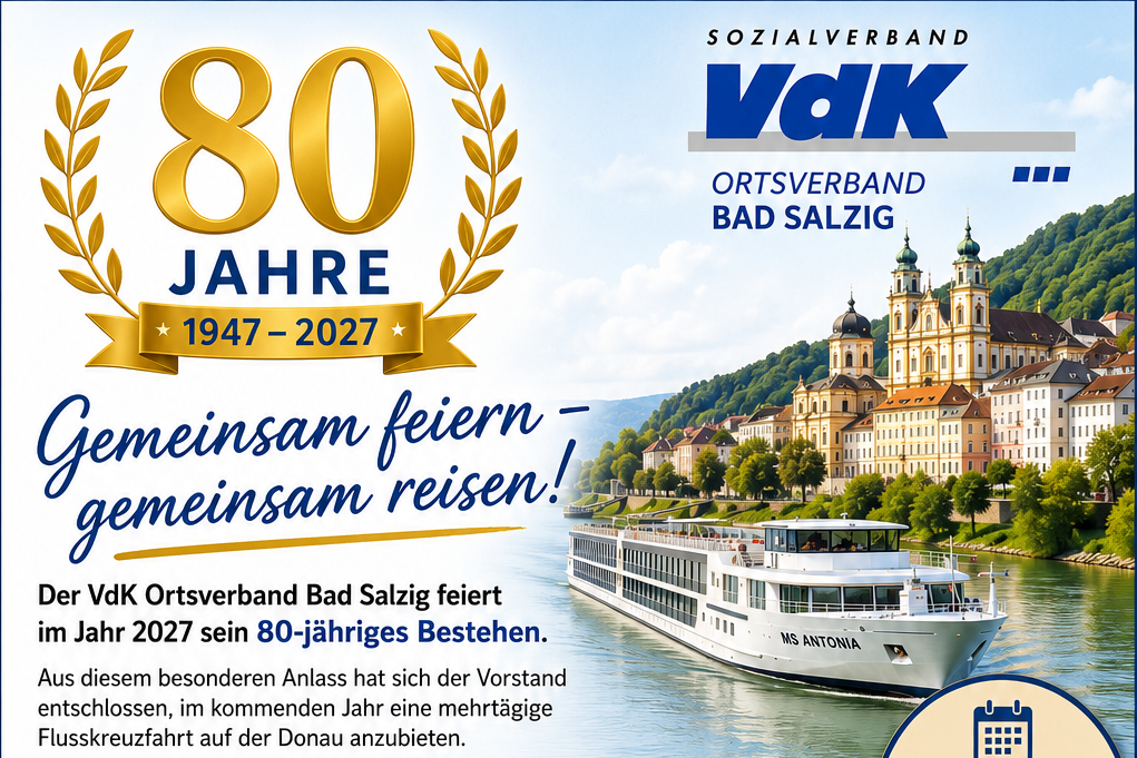 Flyer f&uuml;r das 80 j&auml;hrige Jubil&auml;um