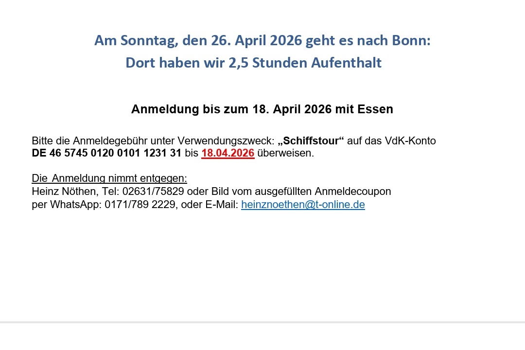 Schiffstour