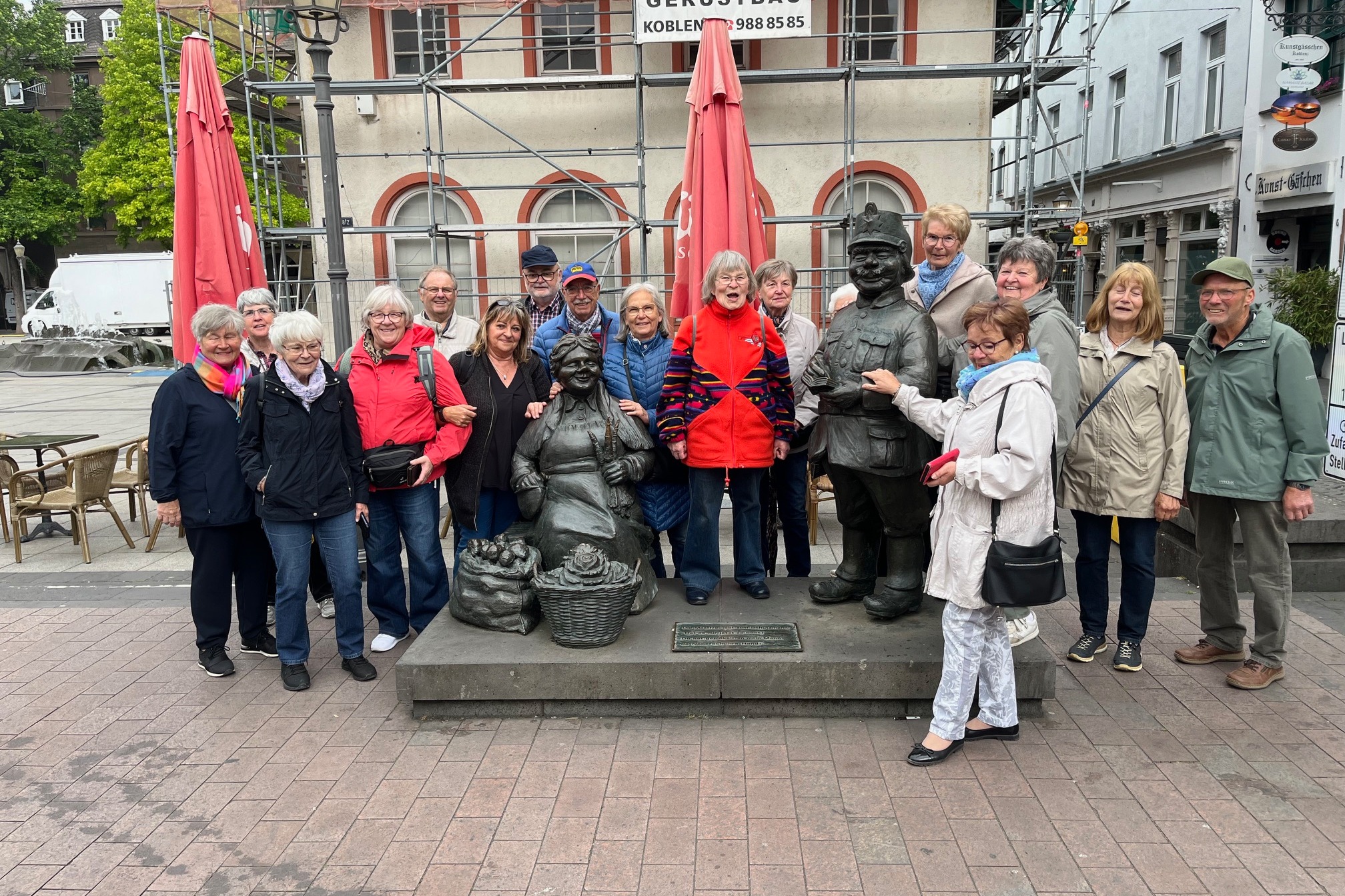 Ein Teil der Reisegruppe
