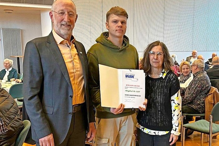 Mitglied Nr. 1.100 Ein junger Mann aus Weidenbach