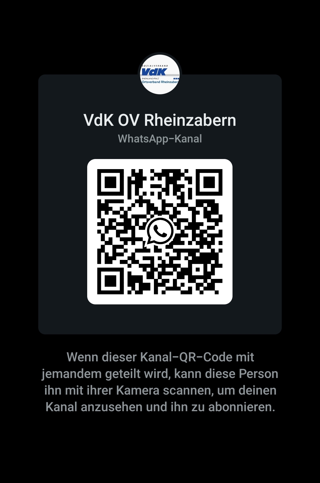 VdK OV Rheinzabern Whatsapp-Kanal VdK OV Rheinzabern Whatsapp-Kanal