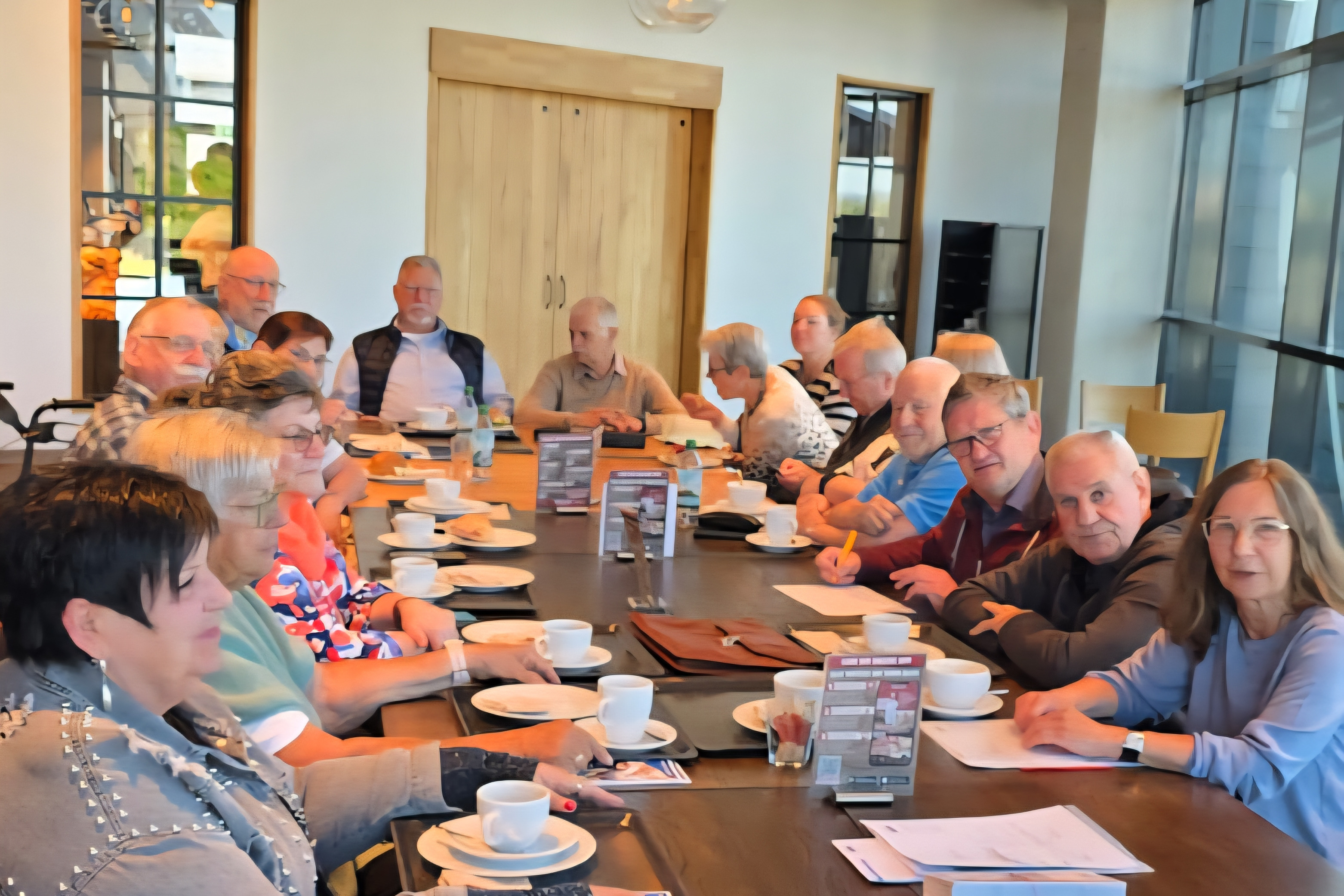 Stammtisch große Runde am Stammtisch