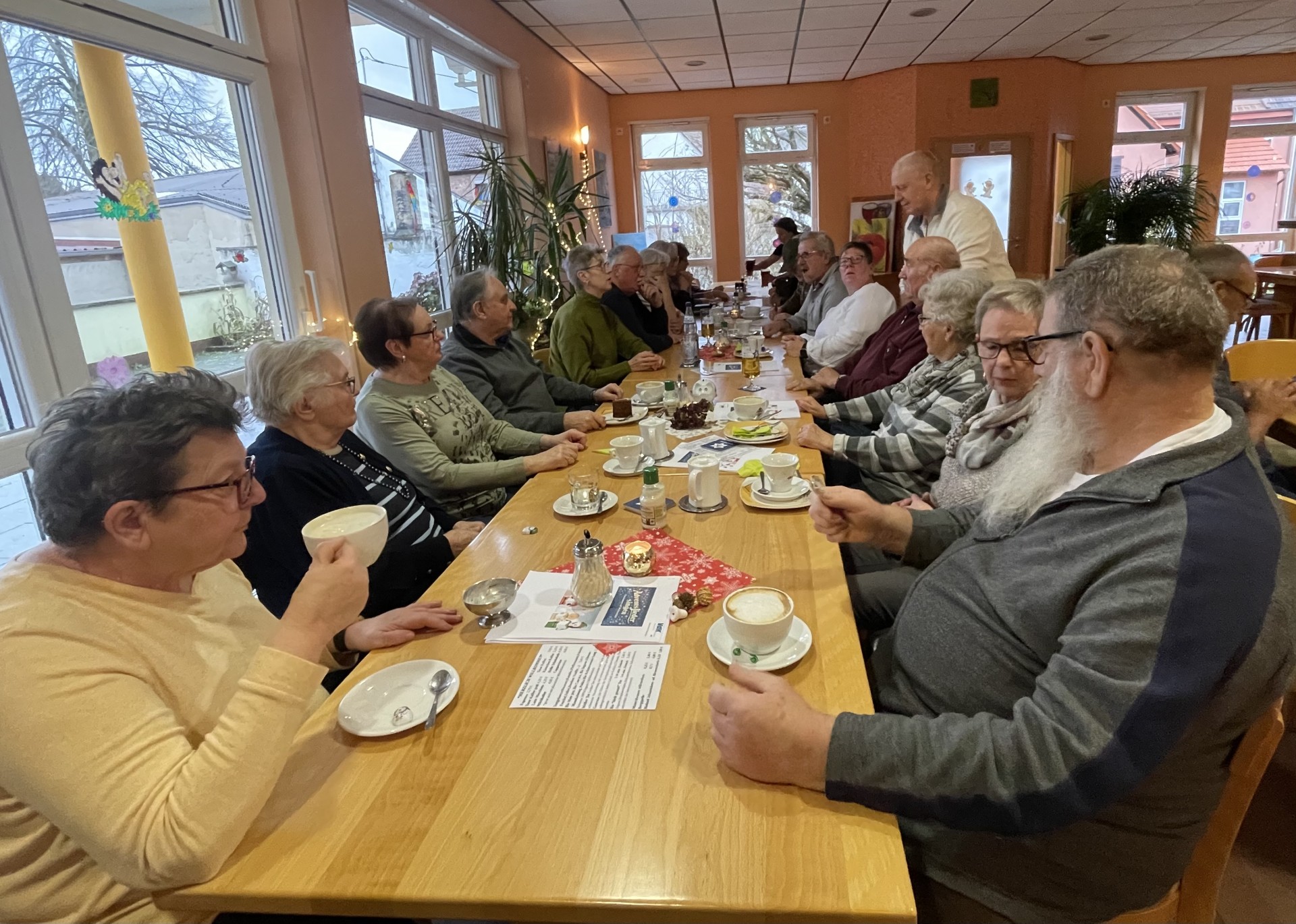 Pünktlicher Beginn der Adventsfeier