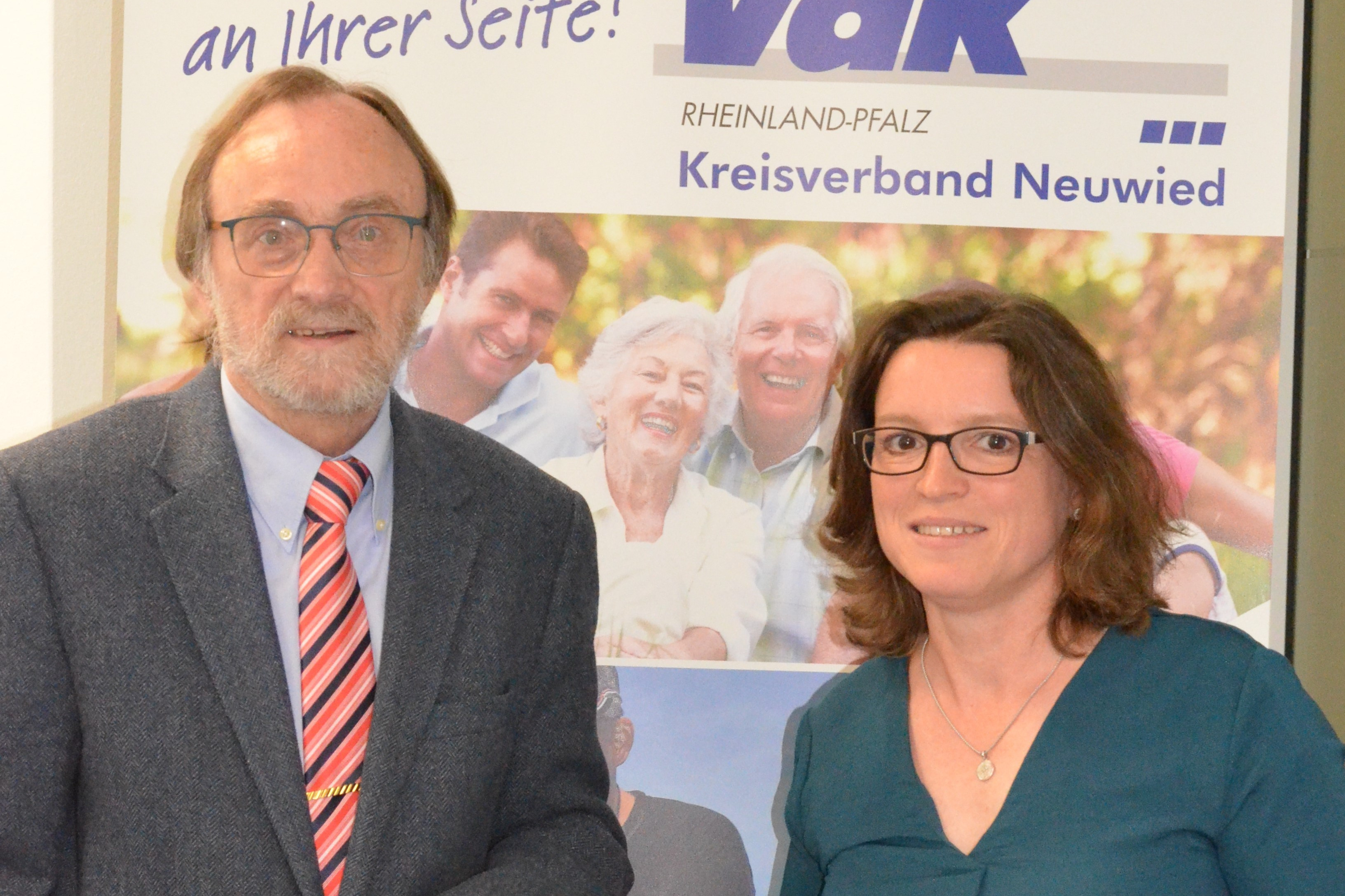 Kreisverbandsvorsitzender Hans Werner Kaiser mit Kreisgeschäftsführerin Doreen Borges