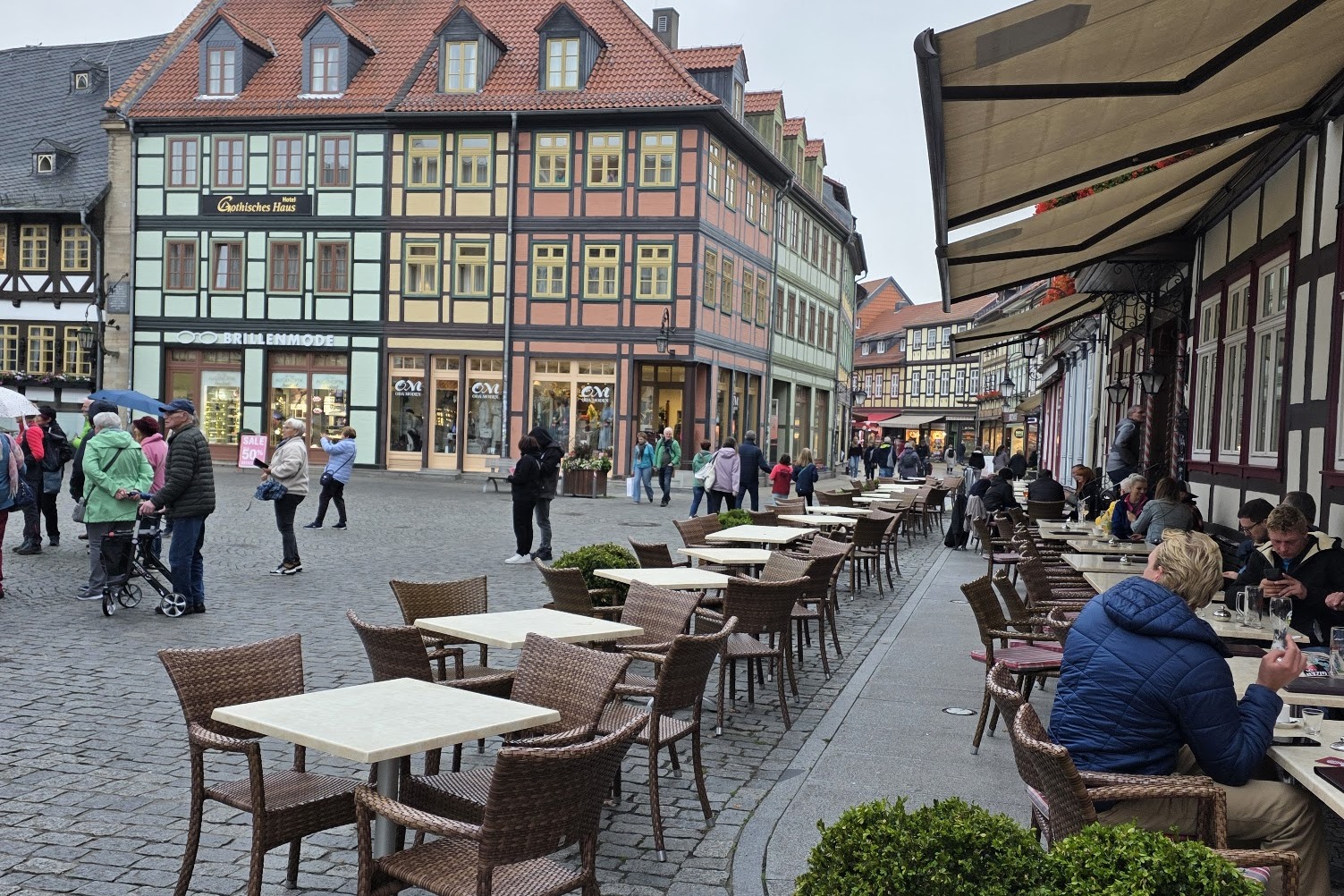 Marktplatz in Wernigerode. Sehenswürdigkeit