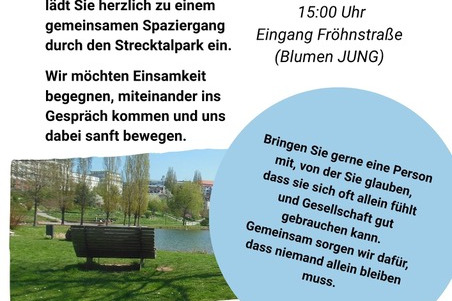 gemeinsamer Spaziergang in einem sch&ouml;nen Park