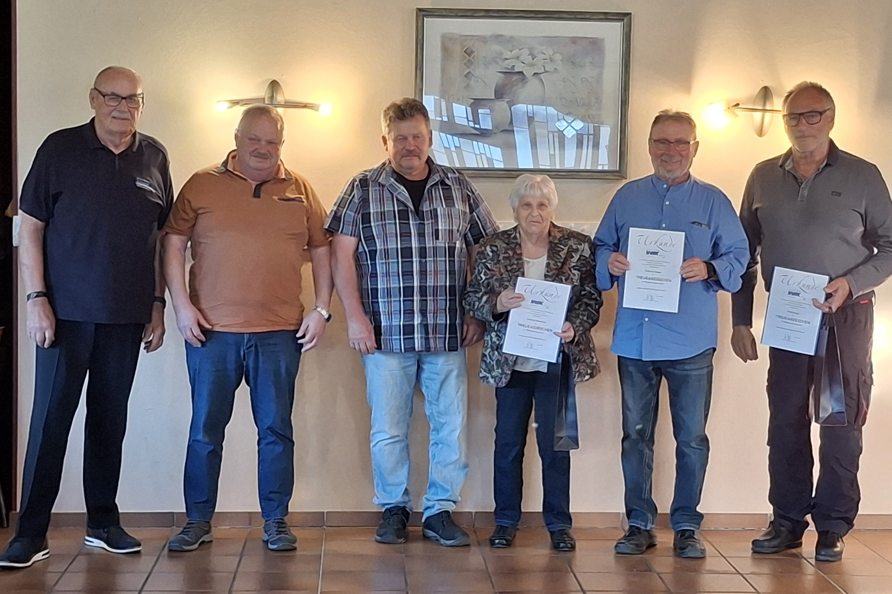 Der Ortsverband Fidei zeichnete im Rahmen seines Ortsverbandstags langj&auml;hrige Mitglieder f&uuml;r ihre Treue zum VdK Rheinland-Pfalz aus.
