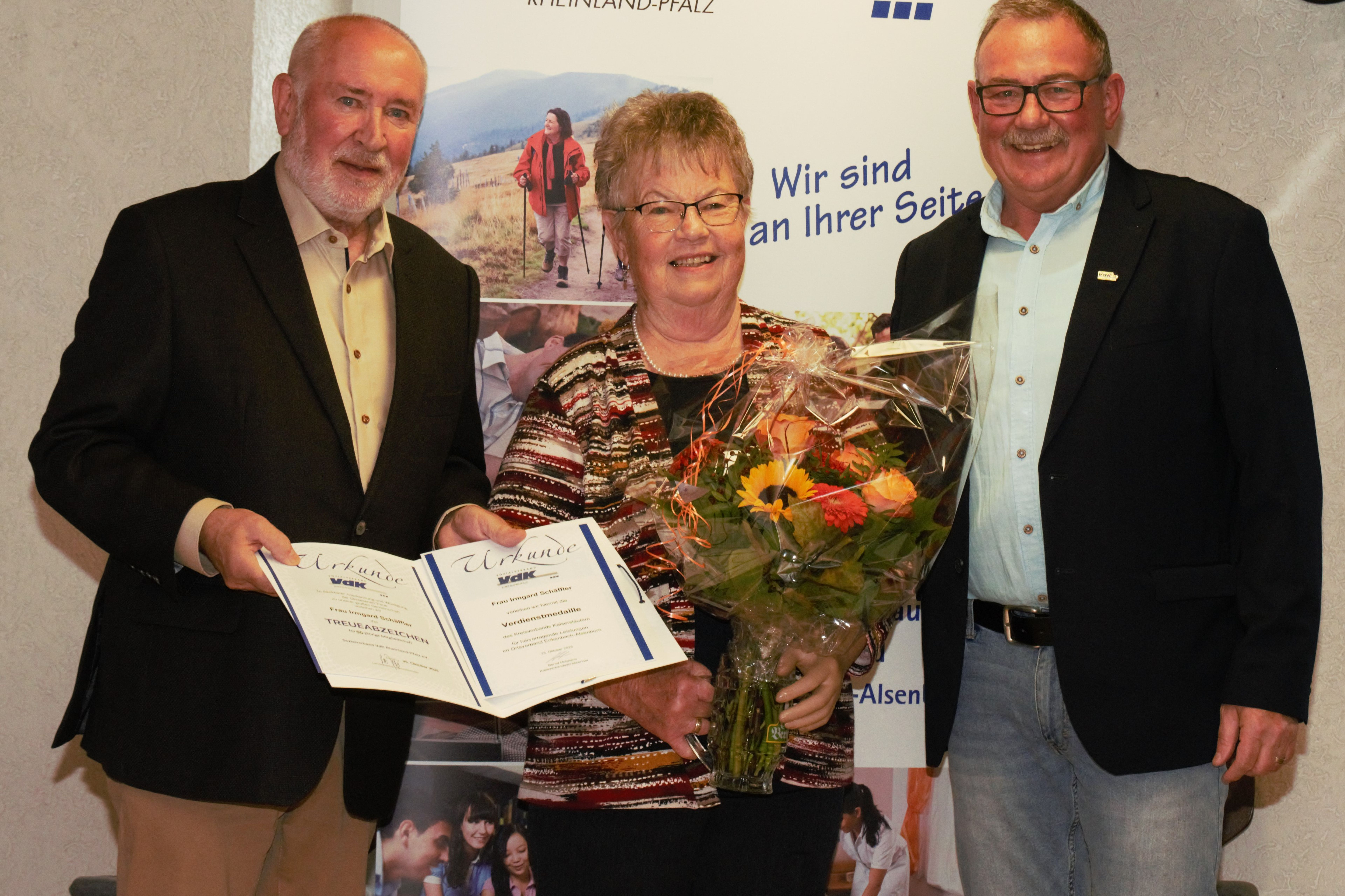 50 Jahre Mitgliedschaft im VdK Ehrung zum 50 Jährigen