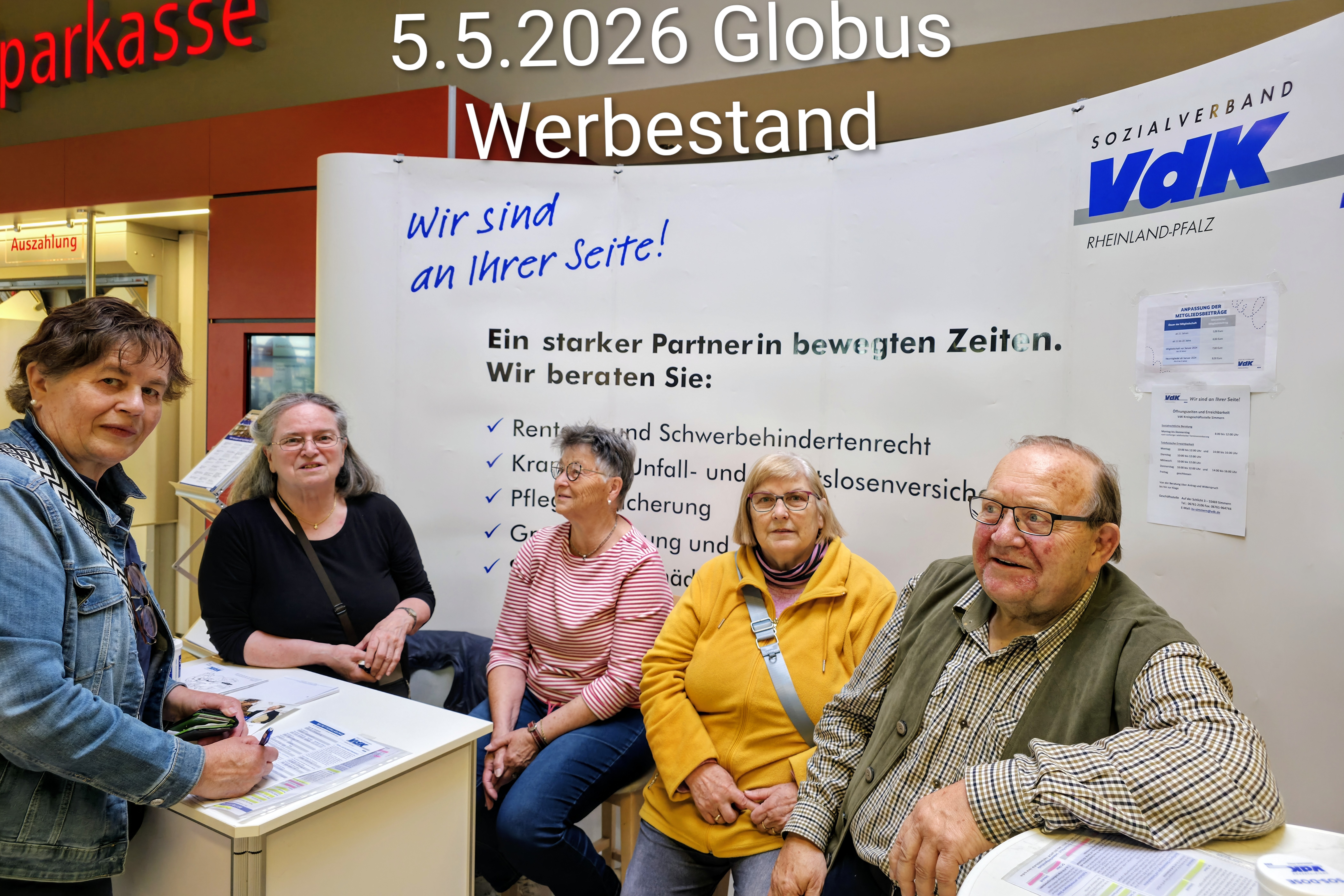 Der VdK hat im Globus in Simmern eine Werbewoche